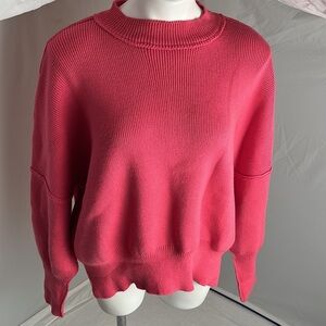 SIX FIFTY peony pink dolman sleeve sweater